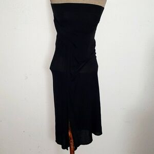 Helmut Lang SS15 Draped midi Dress Sz XS P TP